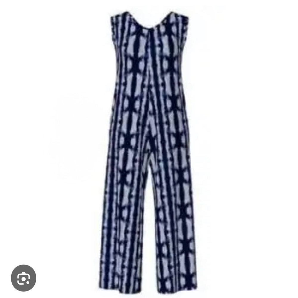 Lularoe Blue Tie Dye Lines Natalie Jumper Outfit 2XL NWT